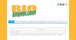 Desktop Screenshot of bio-emploi.com