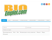 Tablet Screenshot of bio-emploi.com